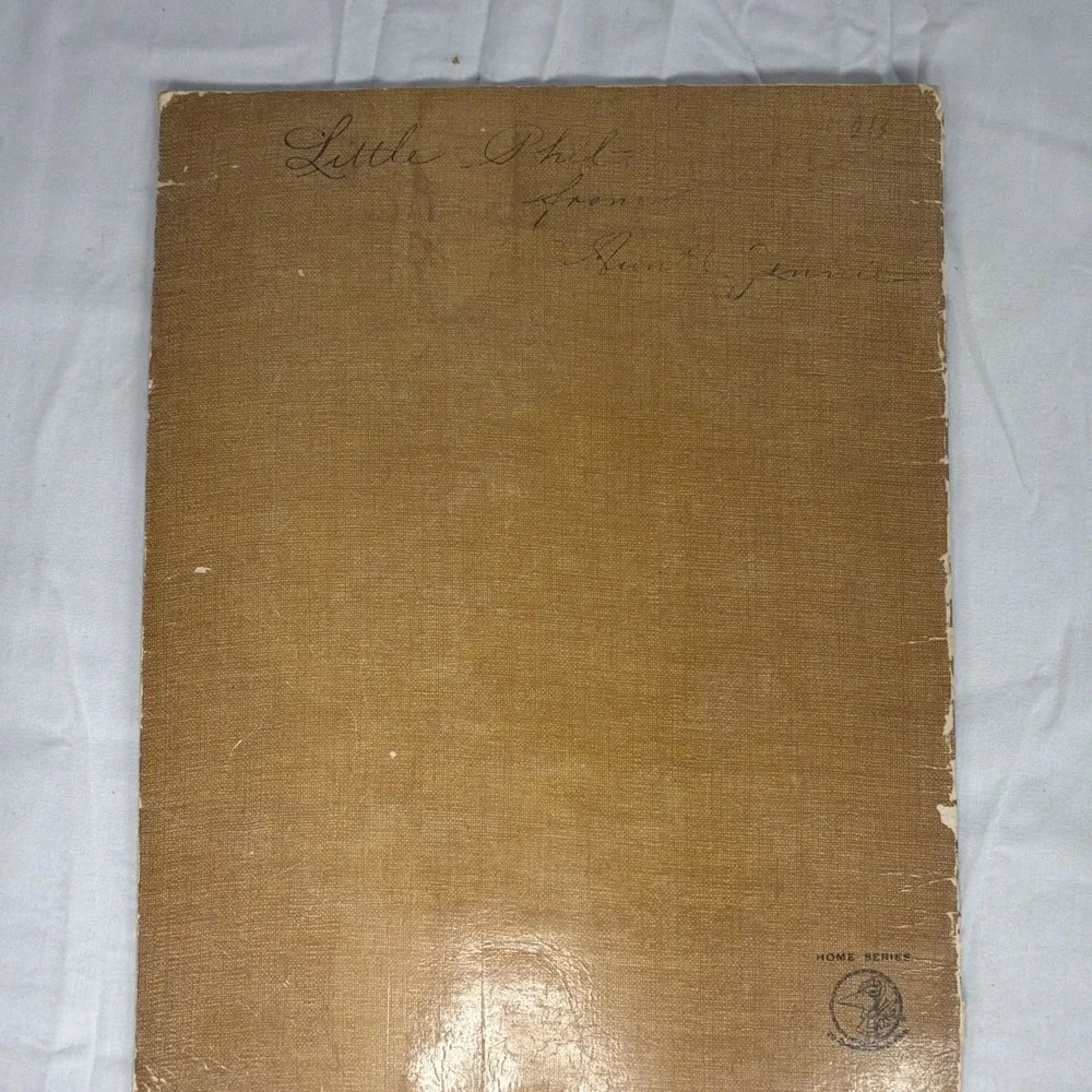 Antique Puss in Boots Linen Book 1907 McLoughlin Bros Home Series Vintage